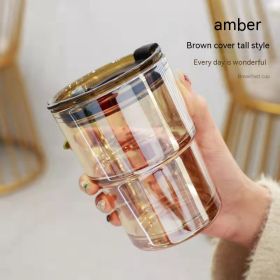 Good-looking Straw Glass Cup With Lid