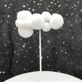 Creative Large And Small Cloud Cake Decoration Card