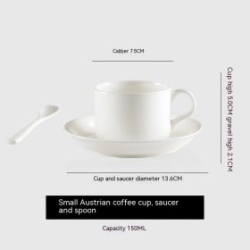 Coffee Set Ceramic Pure White European Afternoon Tea