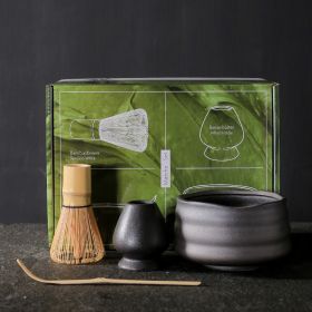 Japanese Style Coarse Pottery Matcha Tea Set Suit