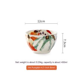 Pastoral Style Ceramic Tableware Rice Bowl