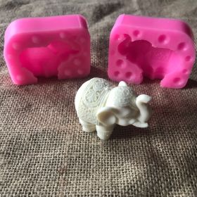 Three-dimensional Elephant Silicone Mold Aromatherapy Plaster Mold