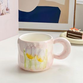 Ins Cute Tulip Ceramic Mug