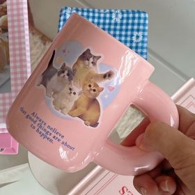 Cute Kitten Printed Ceramic Mug