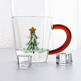 Creative Glass Transparent Three-dimensional Shape Color Cup