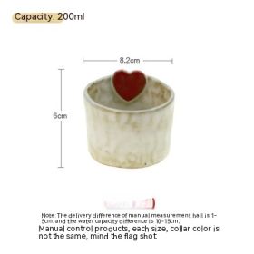 Japanese Retro Love Ceramic Water Cup