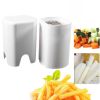 1pc Potato Fries 44 Grid Cut Potato Quick Stainless Steel French Cut French Fries Kitchen Utensils; White