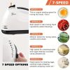 1pc 7-Speed Electric Hand Mixer - Egg Beater, Whisk, Breaker, and Stirrer - Home Appliance for Kitchen Bowl Aid and Food Mixing