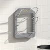 1pc Wall Mounted Pot Lid Rack; Free Punch Pot Cover Holder; Hanging Lid Organizer; Kitchen Accessories