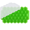 1pc Ice Tray Mold Honeycomb Silicone Ice Tray Hexagonal Ice Tray 37 Honeycomb Ice Trays