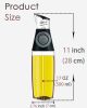 1pc Oil Dispenser Bottle; 17oz Olive Oil Dispenser Oil Sprayer; Clear Glass Refillable Oil And Vinegar Dispenser Bottle With Measuring Scale Pump For