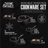 Nonstick 12-Piece Cookware Set, Rose Gold