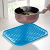 Multifunctional And Durable Silicone Round Non-slip Heat-resistant Mat; Coaster Mat; Placemat; Pot Mat; Table Mat