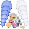 6/12/24PCS BPA-free Silicone Stretch Lids; Food Bowl Covers; Reusable Food Saving Cover; Stretchable Multifunctional Fruit And Vegetable Fresh-keeping